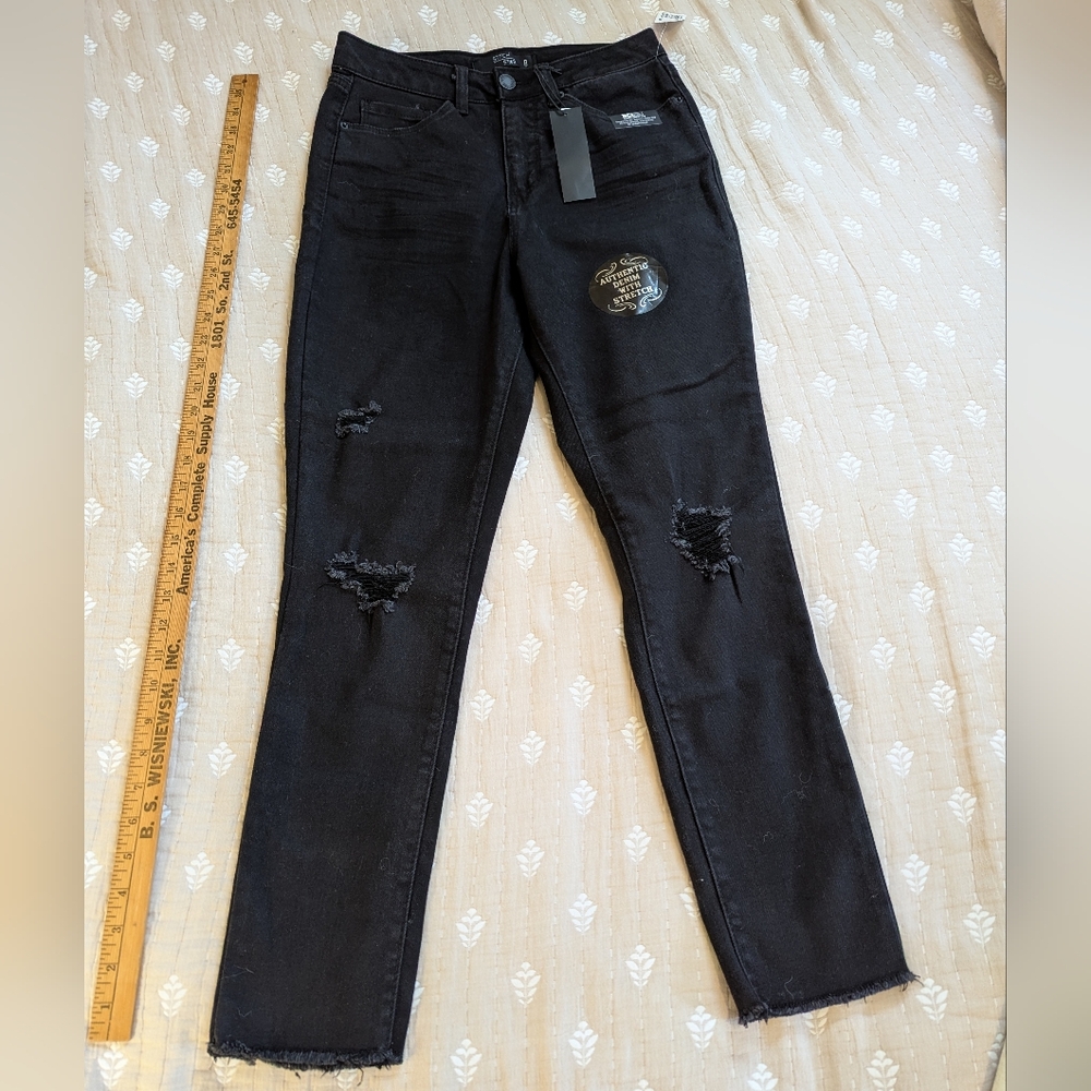Stitch star distressed jeans skinny size 8 - Picture 2 of 7